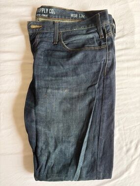 Mossimo Supply Co. Slim Straight Dark Blue Jeans
